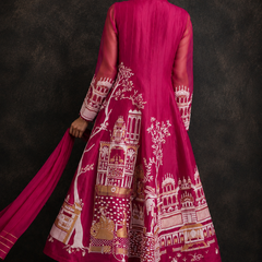 Rasrainaa Heritage Palace Anarkali Suit Set | Designer Printed Ethnic Wear | Multiple Colours