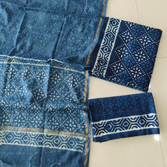 “Riwaayat – Hand Block Printed Cotton Suit Dress Material”
