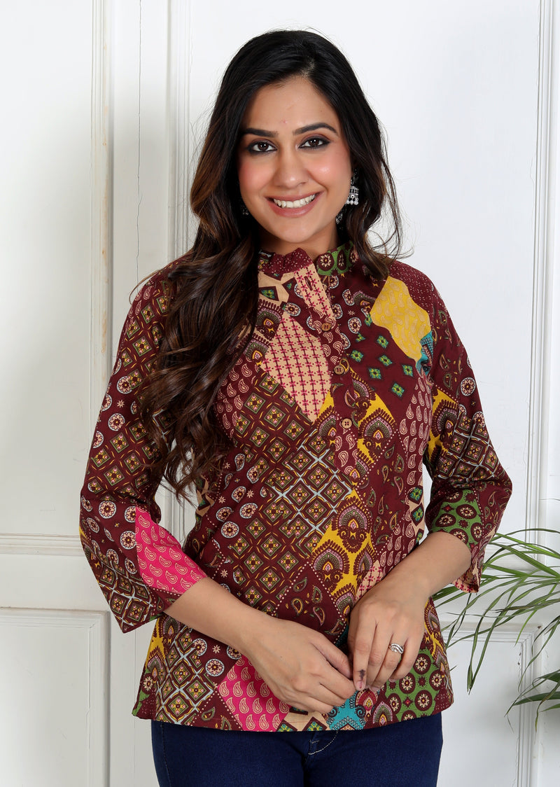 Everyday wear women printed kurta styling