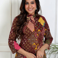 Everyday wear women printed kurta styling