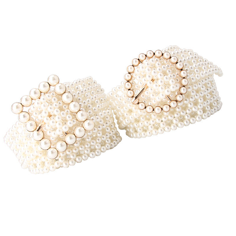 Pearl Bloom Statement Belt