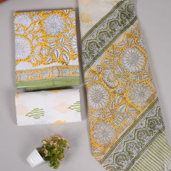 “Riwaayat – Hand Block Printed Cotton Suit Dress Material”