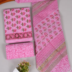 “Riwaayat – Hand Block Printed Cotton Suit Dress Material”