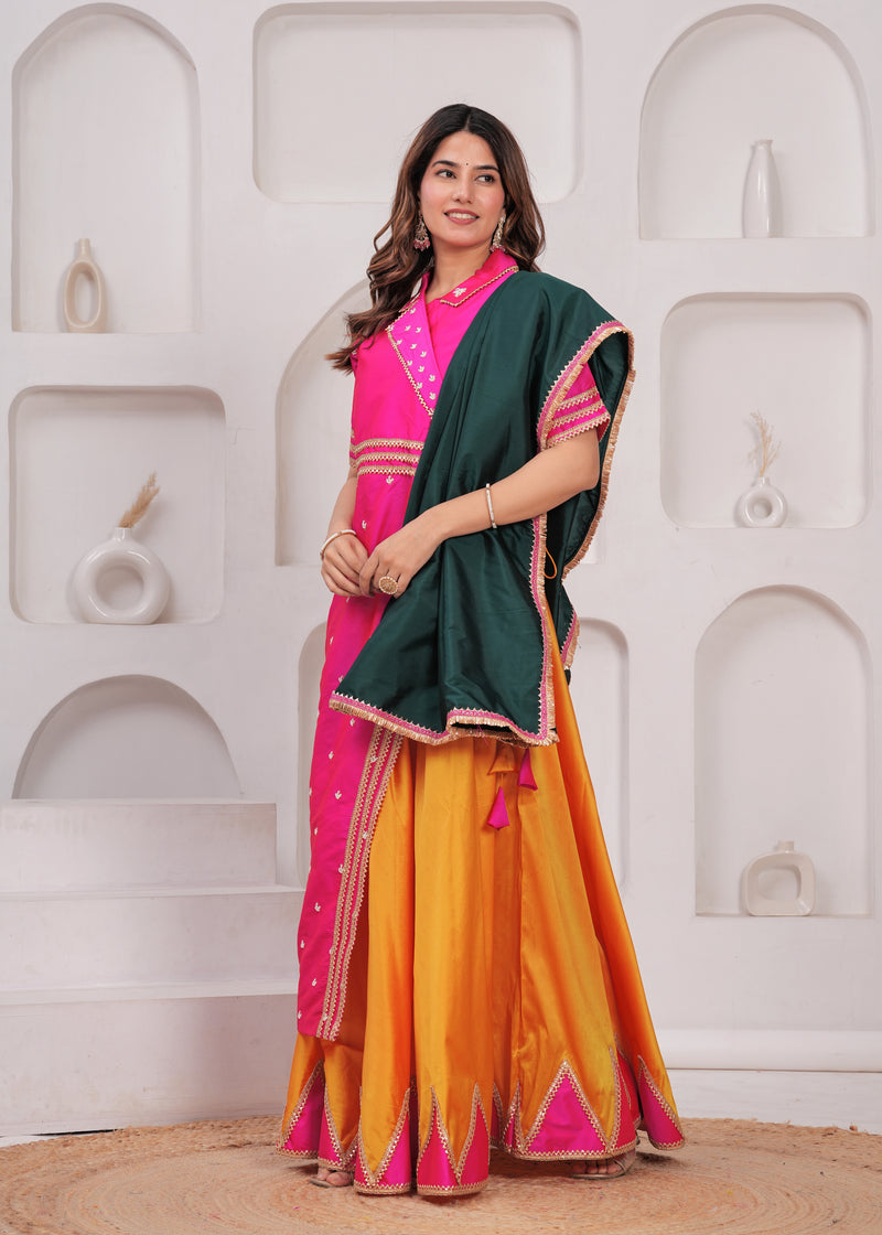 Sunehri-Multicolour lehanga set