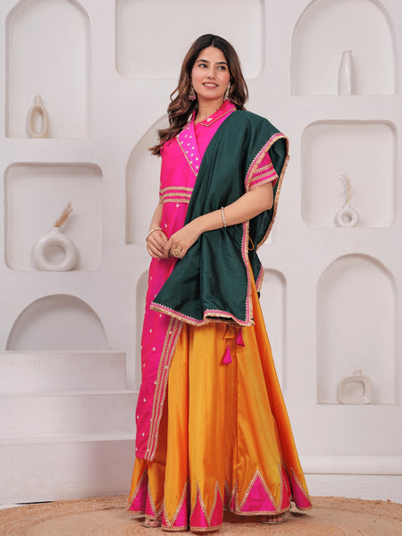 Sunehri-Multicolour lehanga set