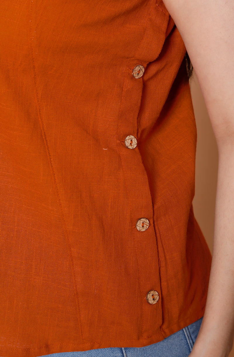 Rustic Ember Top - Cotton top