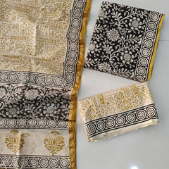 “Riwaayat – Hand Block Printed Cotton Suit Dress Material”