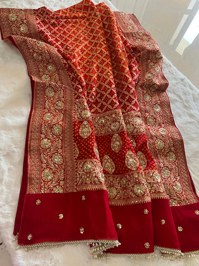 Shaadi Shringaar || Odhna || Red Orange || Pila || Piliya