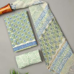 “Riwaayat – Hand Block Printed Cotton Suit Dress Material”