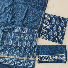 “Riwaayat – Hand Block Printed Cotton Suit Dress Material”