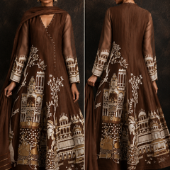Rasrainaa Heritage Palace Anarkali Suit Set | Designer Printed Ethnic Wear | Multiple Colours
