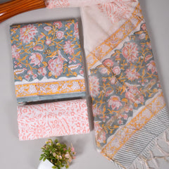 “Riwaayat – Hand Block Printed Cotton Suit Dress Material”