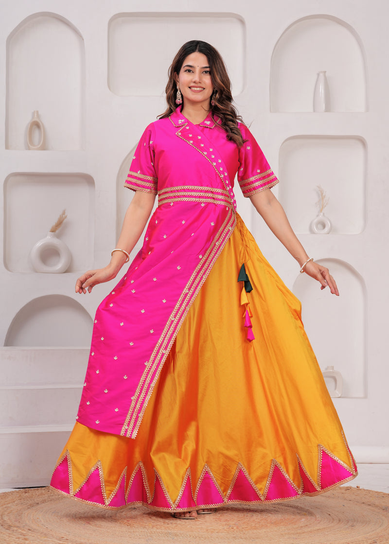 Sunehri-Multicolour lehanga set