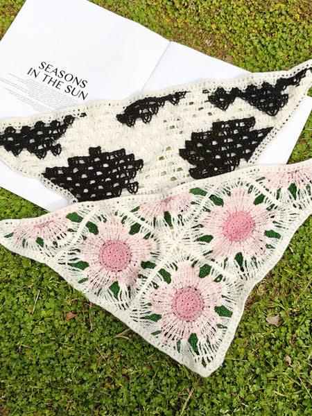 Bloom & Moo – Handcrafted Crochet Bandana Scarf