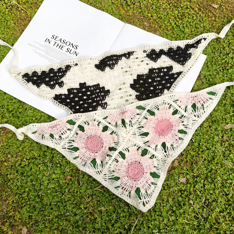 Bloom & Moo – Handcrafted Crochet Bandana Scarf