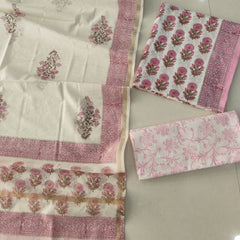 “Riwaayat – Hand Block Printed Cotton Suit Dress Material”