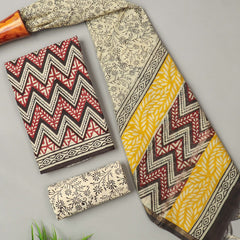 “Riwaayat – Hand Block Printed Cotton Suit Dress Material”