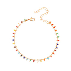 Boho Confetti – Multicolour Beaded Anklet