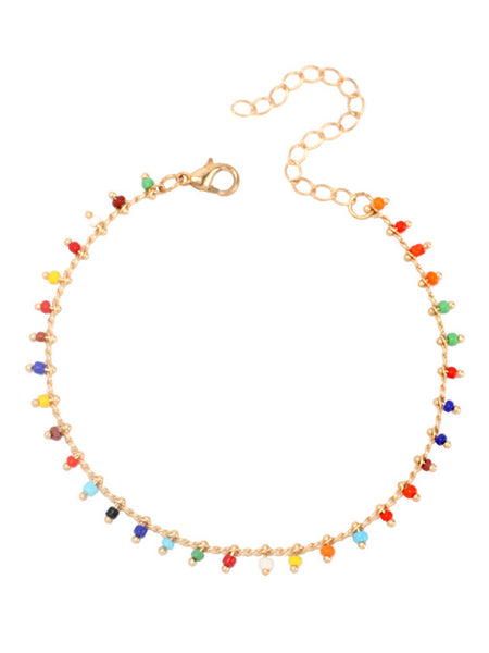 Boho Confetti – Multicolour Beaded Anklet
