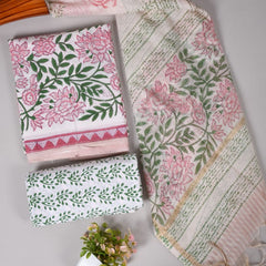 “Riwaayat – Hand Block Printed Cotton Suit Dress Material”