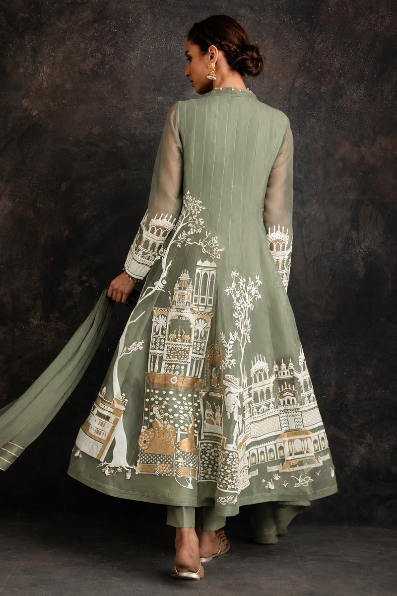 Rasrainaa Heritage Palace Anarkali Suit Set | Designer Printed Ethnic Wear | Multiple Colours