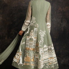 Rasrainaa Heritage Palace Anarkali Suit Set | Designer Printed Ethnic Wear | Multiple Colours