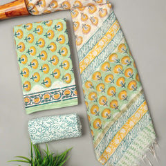 “Riwaayat – Hand Block Printed Cotton Suit Dress Material”