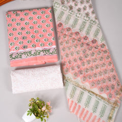 “Riwaayat – Hand Block Printed Cotton Suit Dress Material”