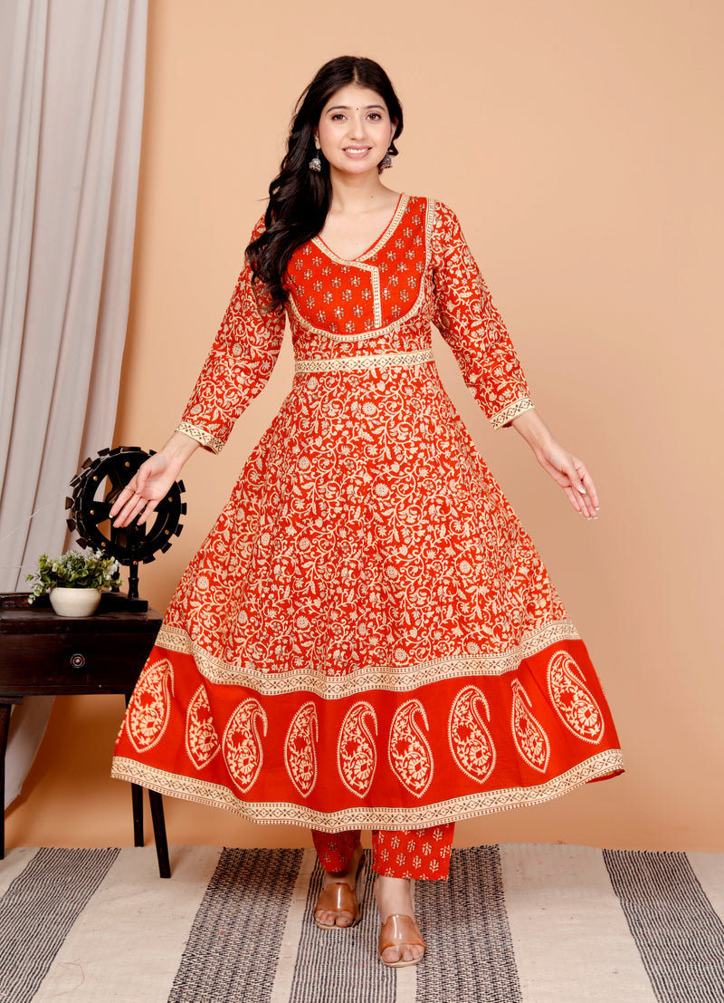 Simran-Printe kurta set with pant and dupatta