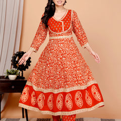 Simran-Printe kurta set with pant and dupatta