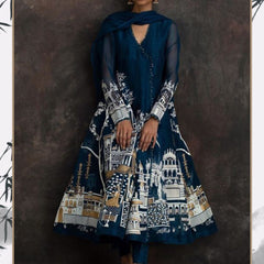 Rasrainaa Heritage Palace Anarkali Suit Set | Designer Printed Ethnic Wear | Multiple Colours