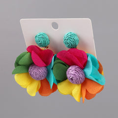 🌈✨ Colour Pop Floral Earrings ✨🌈