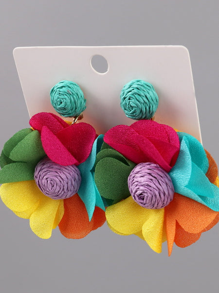 🌈✨ Colour Pop Floral Earrings ✨🌈