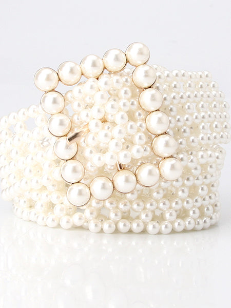 Pearl Bloom Statement Belt