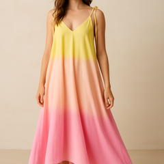 Rainbow Drift Ombré Dress