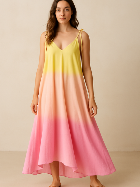 Rainbow Drift Ombré Dress