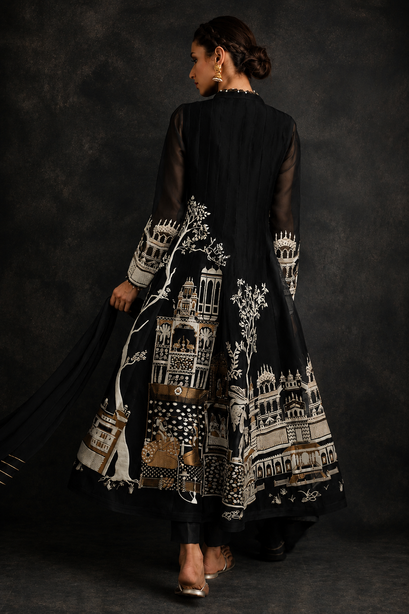 Rasrainaa Heritage Palace Anarkali Suit Set | Designer Printed Ethnic Wear | Multiple Colours