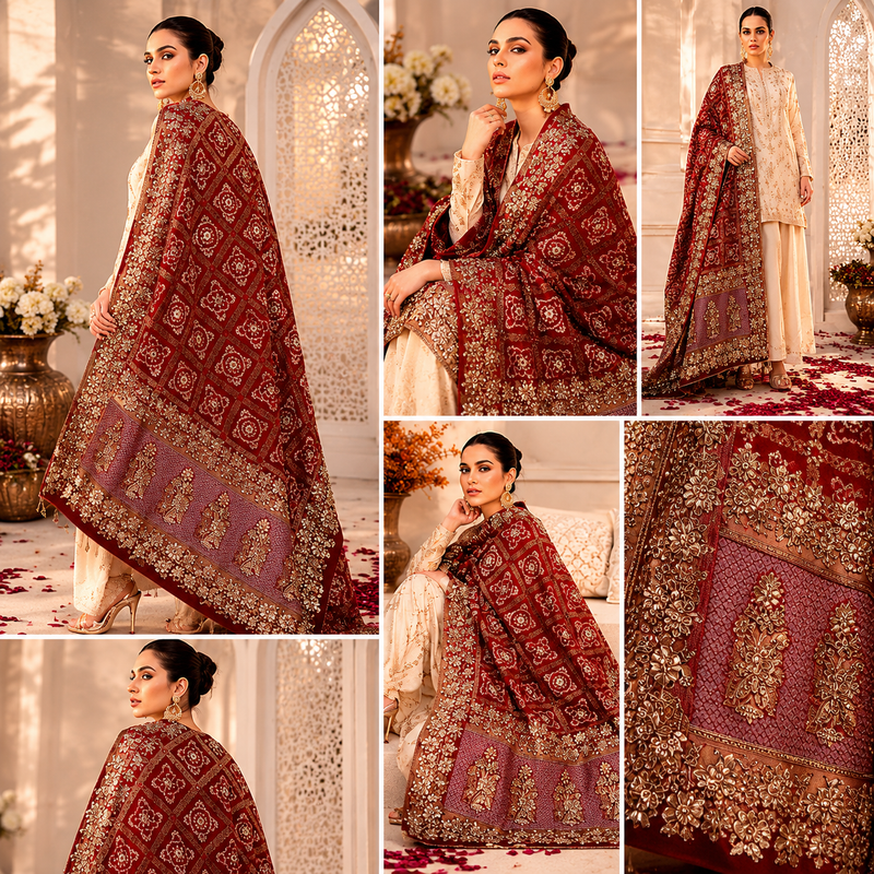 Gulnaar Zardozi Heritage Dupatta