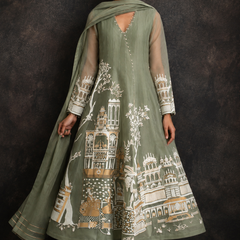 Rasrainaa Heritage Palace Anarkali Suit Set | Designer Printed Ethnic Wear | Multiple Colours