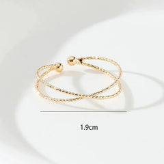 ✨ Minimalist Criss-Cross Toe Ring for Women | Adjustable Beach Style Toe Ring | Gold/Silver Finish