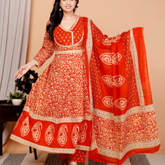 Simran-Printe kurta set with pant and dupatta