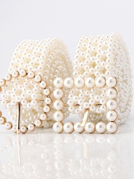 Pearl Bloom Statement Belt