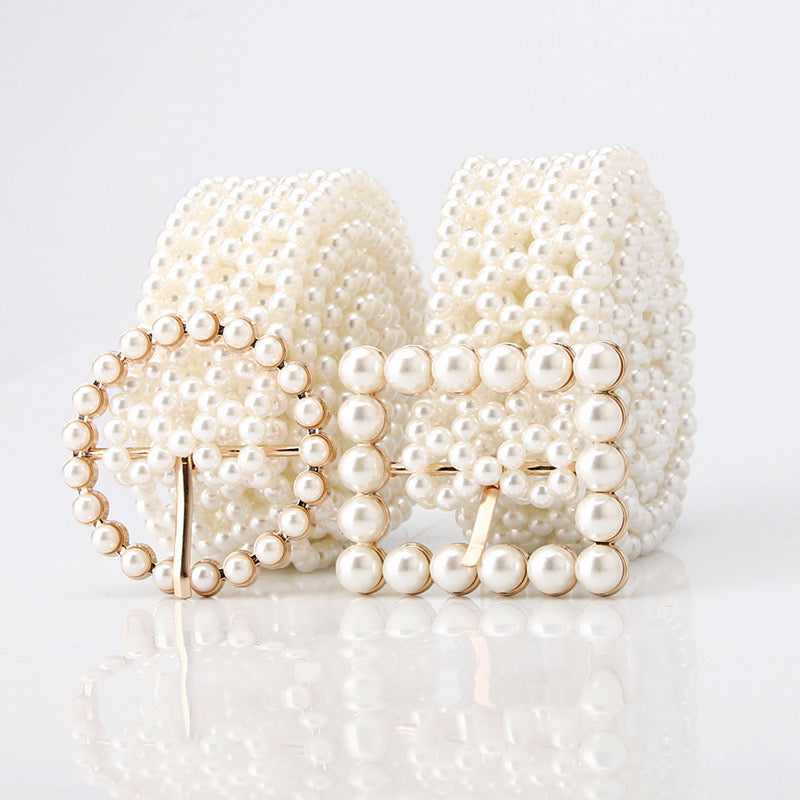 Pearl Bloom Statement Belt