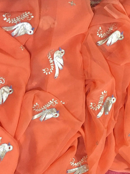 Mayur Tej – Handcrafted Chiffon Radiance