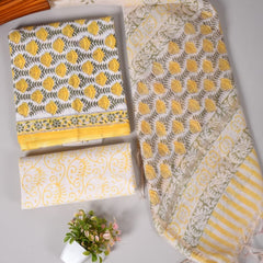 “Riwaayat – Hand Block Printed Cotton Suit Dress Material”