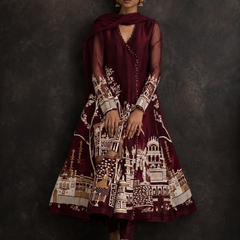 Rasrainaa Heritage Palace Anarkali Suit Set | Designer Printed Ethnic Wear | Multiple Colours