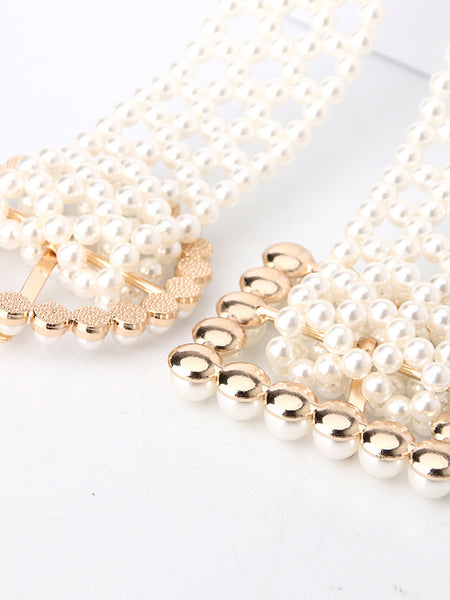 Pearl Bloom Statement Belt