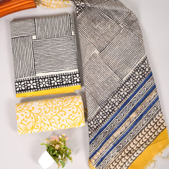 “Riwaayat – Hand Block Printed Cotton Suit Dress Material”