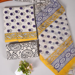 “Riwaayat – Hand Block Printed Cotton Suit Dress Material”