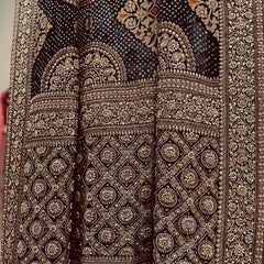 Royal Zari Heritage Bridal Dupatta– Antique Gold Handcrafted Elegance